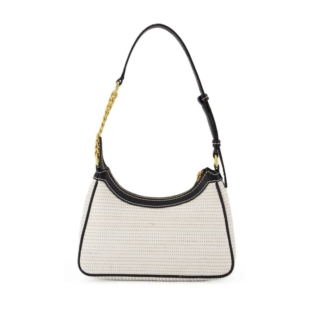 Balmain B-Army Shoulder Bag - Raffia - Neutral/Black