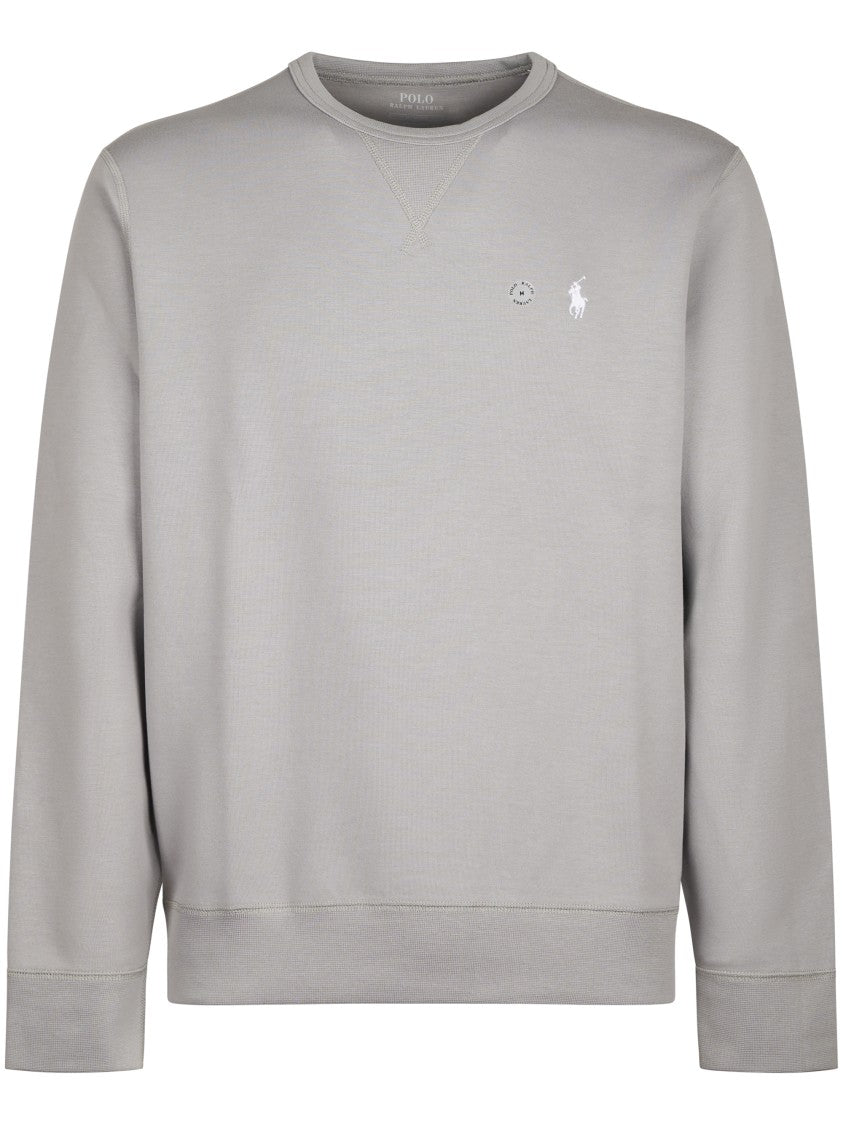 Polo Ralph Lauren Grey Sweater With Subtle Stitch Detail