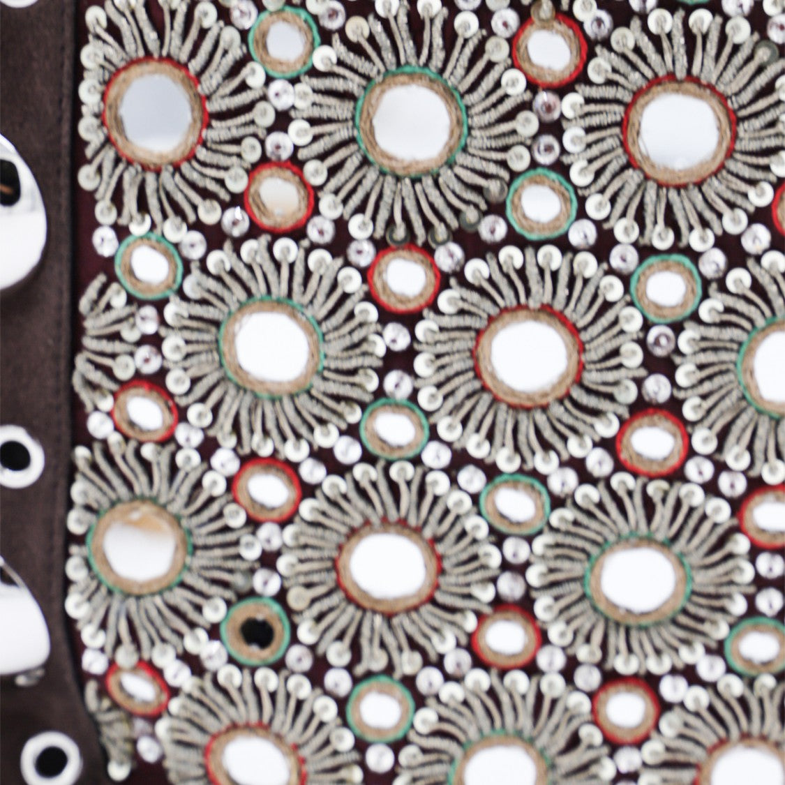 Valentino Garavani Embellished Brown Leather Tote