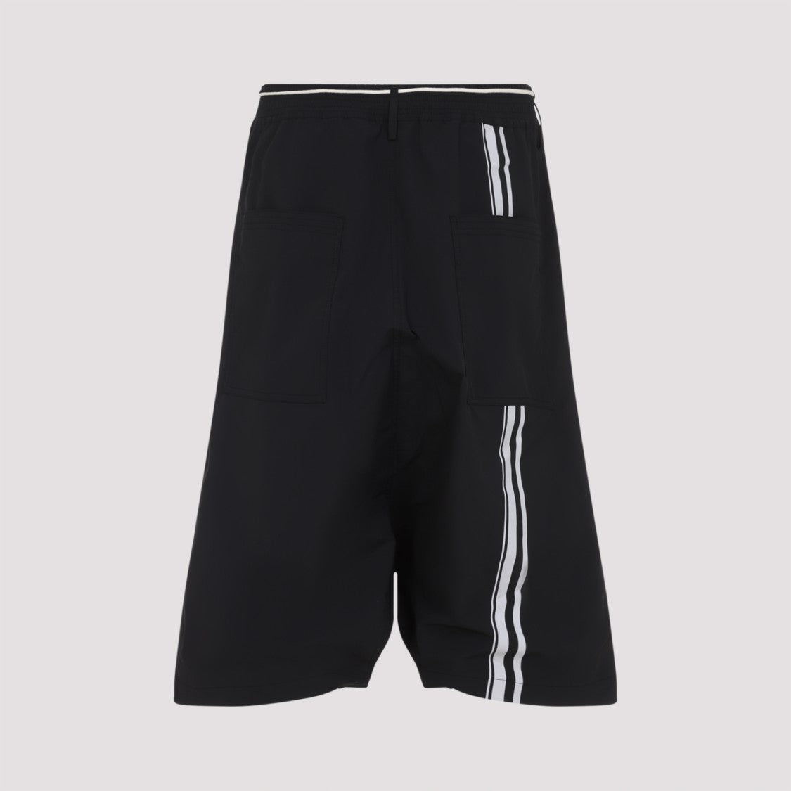 Mordecai Loose Short Black Polyester Pants