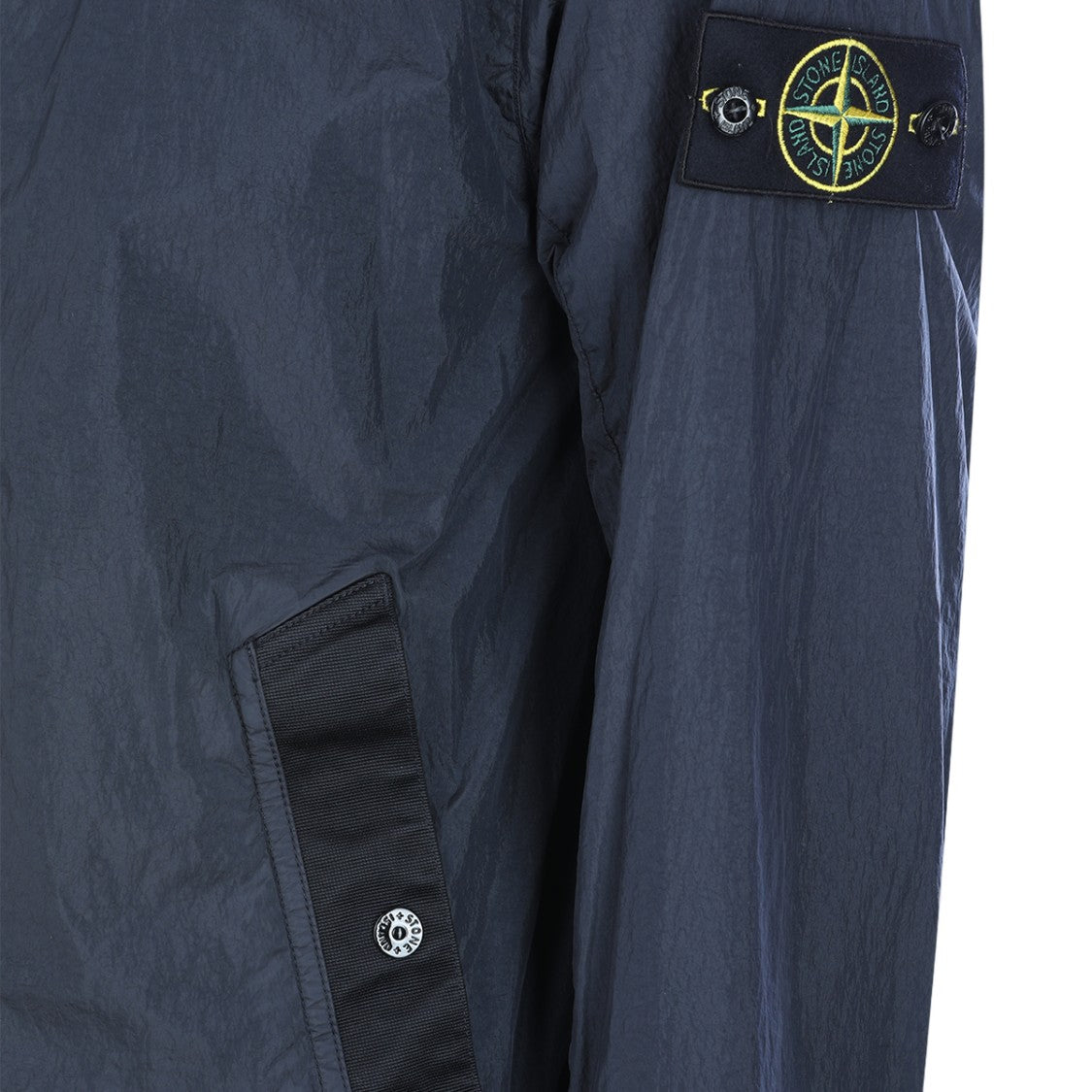 Stone Island Lightweight Blue Jacket With High Collar