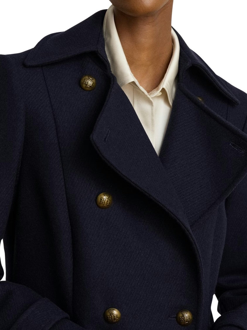 Lauren Ralph Lauren Double-Breasted Tailored Wool-Blend Twill Coat