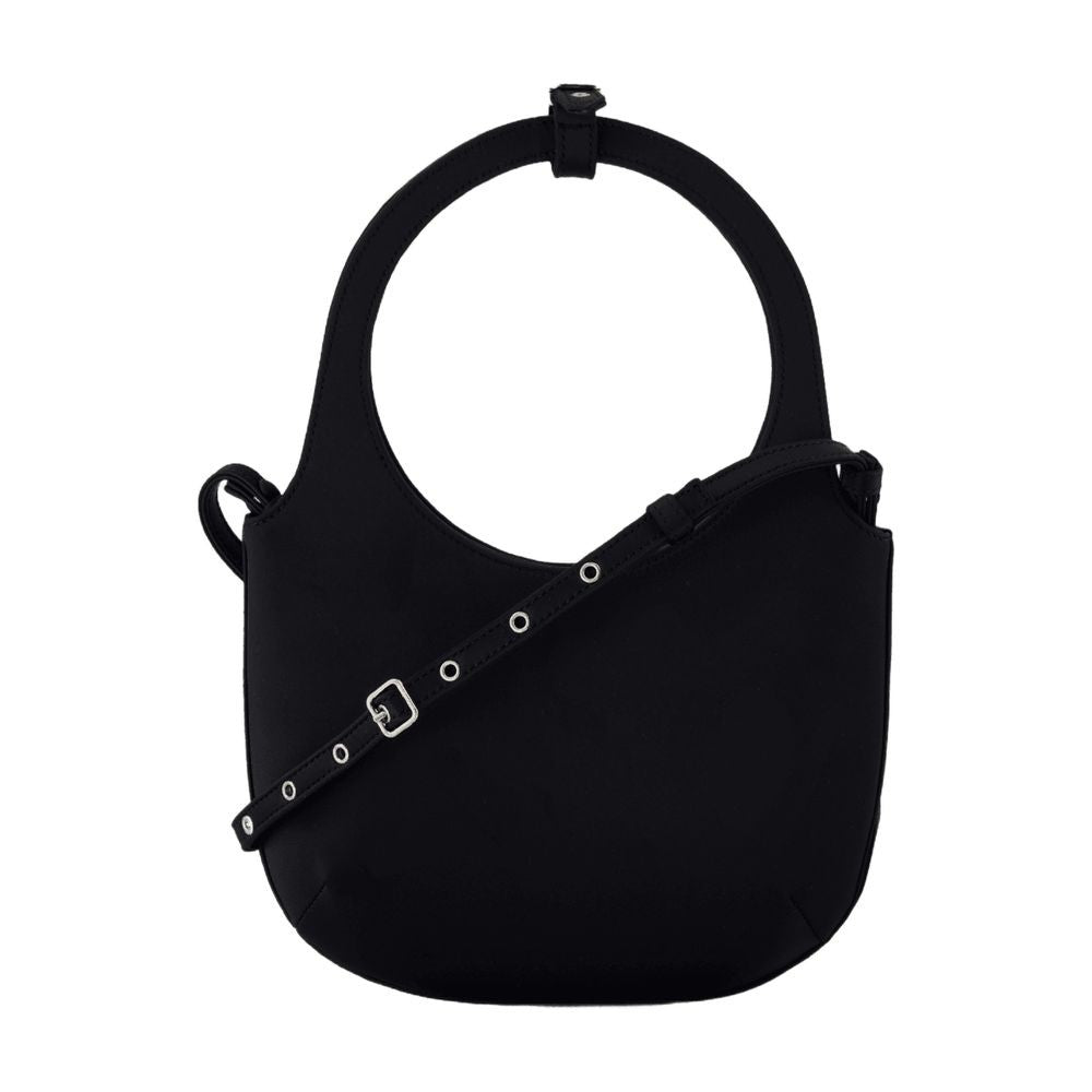 Courrèges Holy Shoulder Bag - Satin - Black