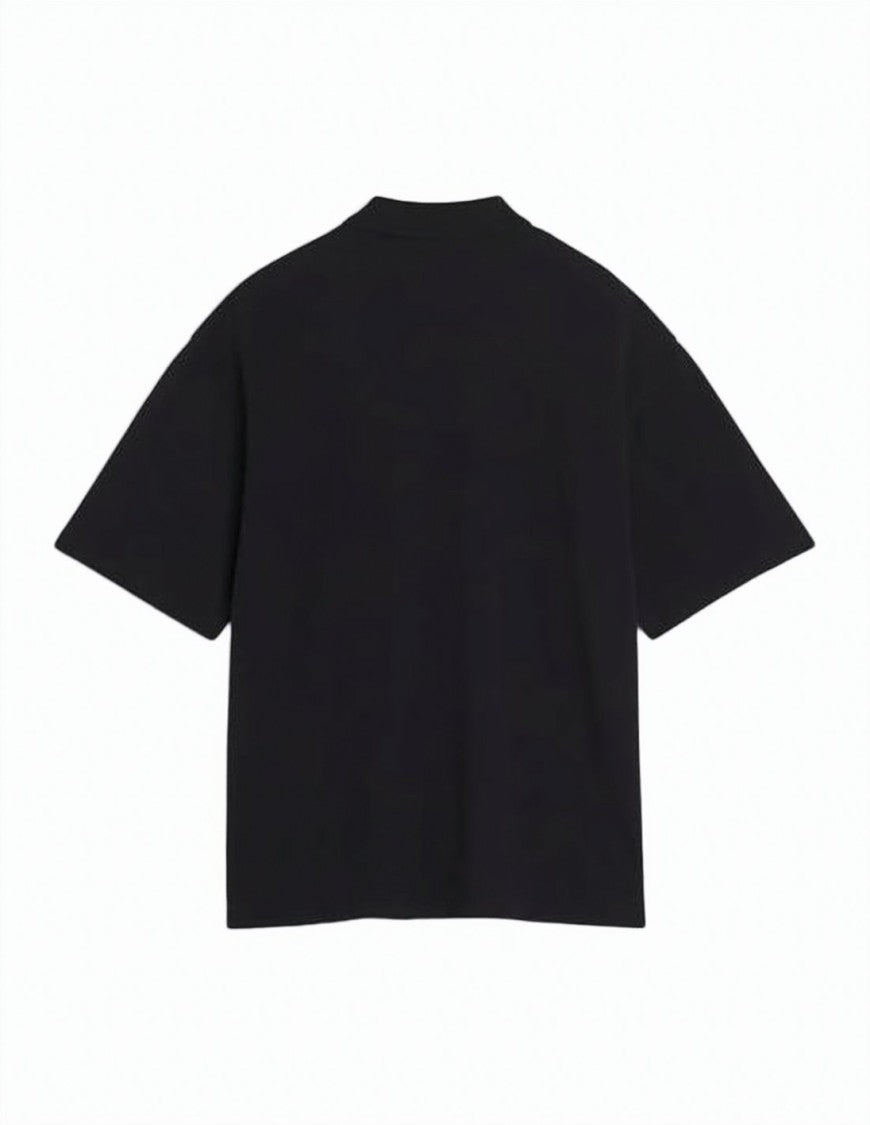 Maison Kitsuné Oversized Polo Shirt With Classic Collar And Embroidered Logo
