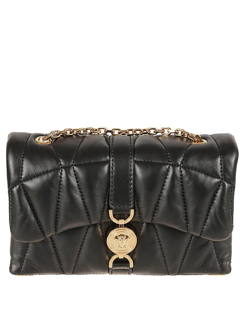 Versace Quilted Lamb Leather Bag With Medusa Plaque
