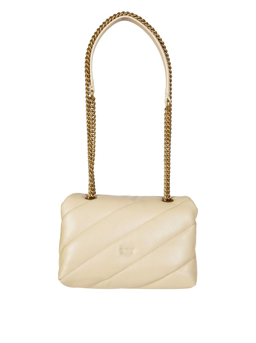 Pinko Quilted Mini Sheep Nappa Shoulder Bag