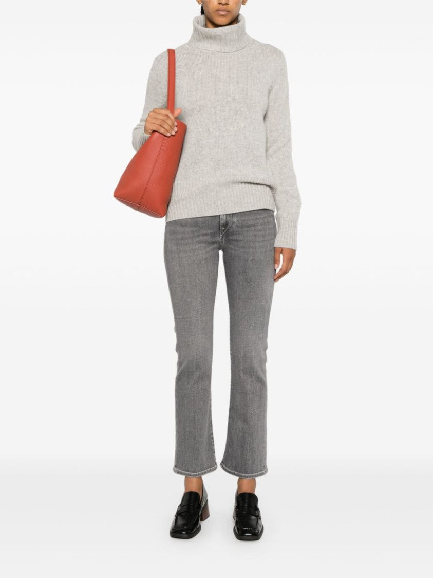 Allude Nickel Grey Wool Sweater