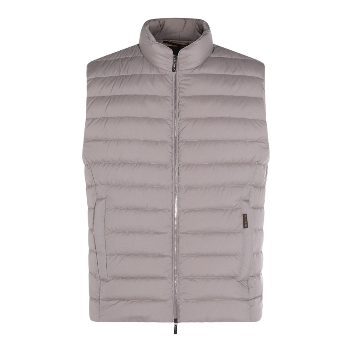 Moorer Tailored Neutrals Mid-Thigh Coat With Notched Lapel