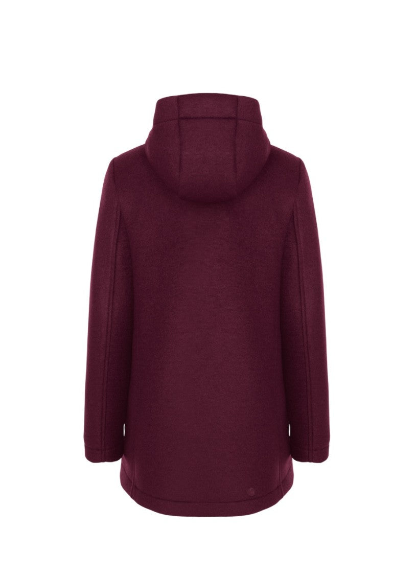 Colmar Originals Bordeaux Wool Coat With Drawstring Hood