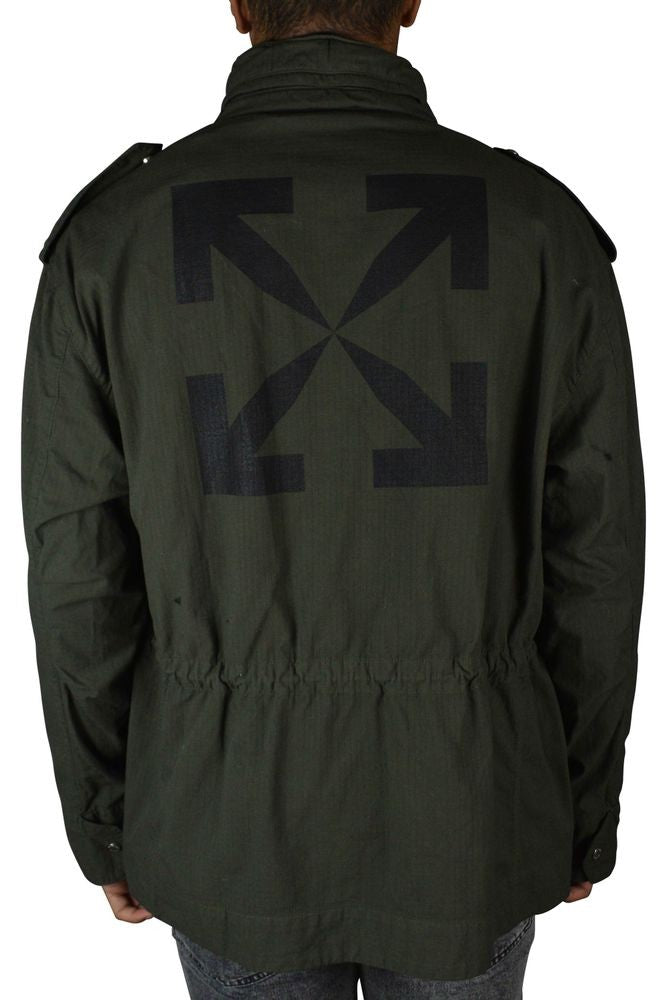 Off-White Military Green Zippered Jacket