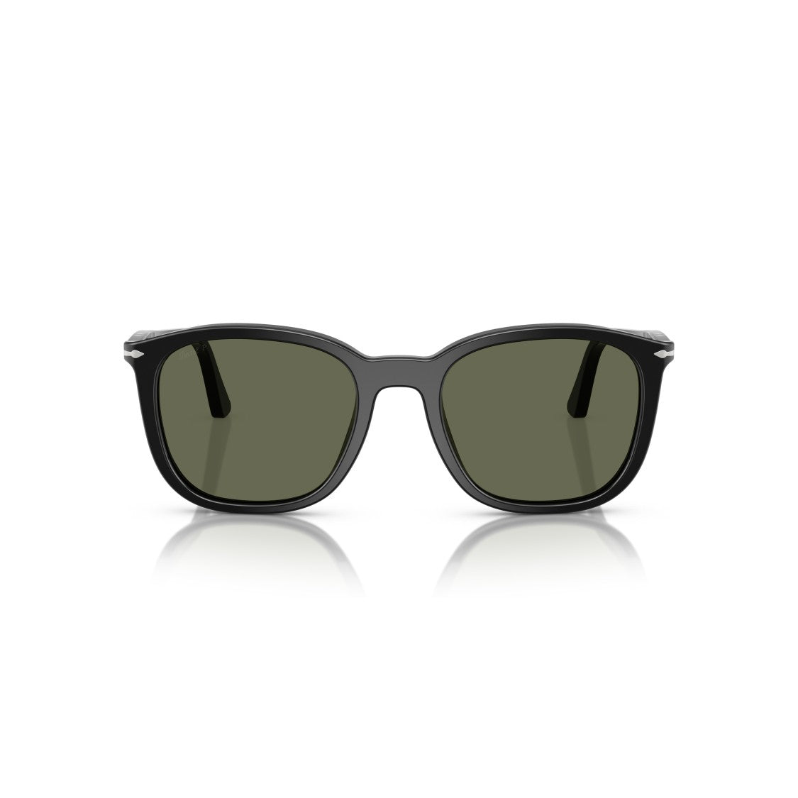 Persol 0Po3355s Square Frame Sunglasses With Glossy Black Acetate