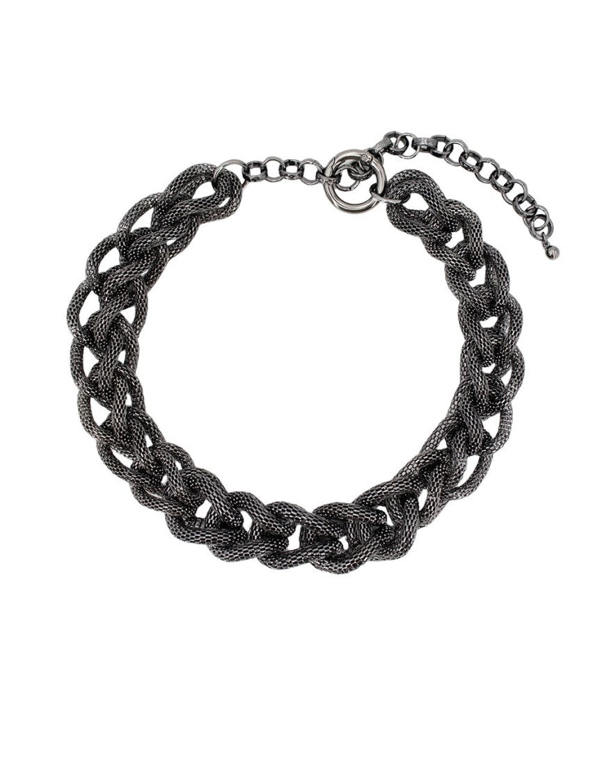Antonelli Gray Chain Effect Necklace