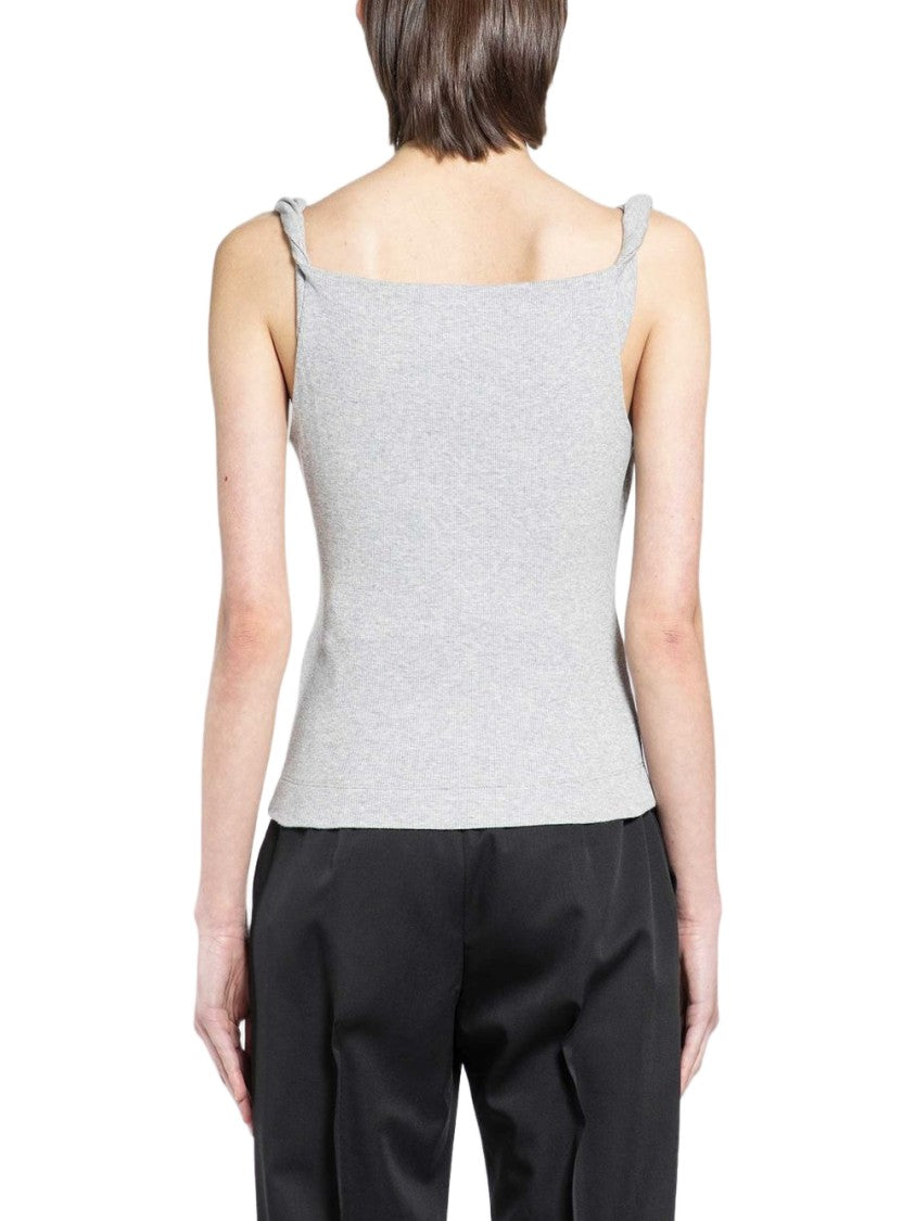 Vivienne Westwood Draped Grey Sleeveless Top