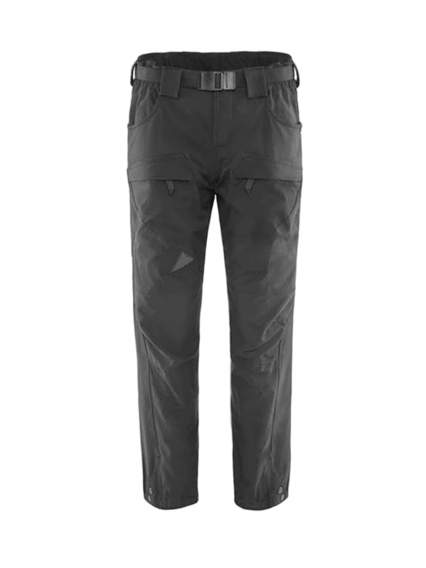 Klattermusen Black Straight Pants With Adjustable Belt