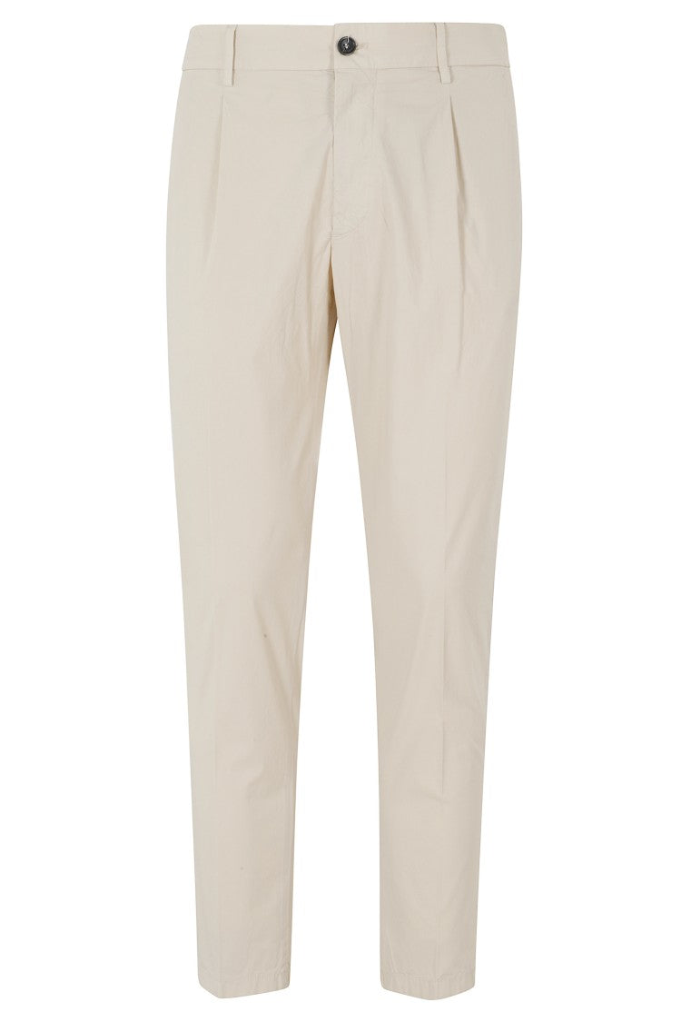 Be Able Sand Riccardo Stretch Internal-Drawstring Cotton-Blend Pants