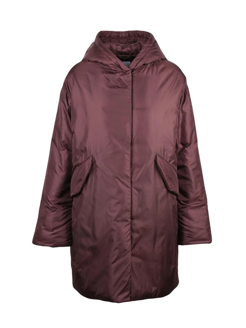 Aspesi Iconic Padded Red American Parka With Functional Design