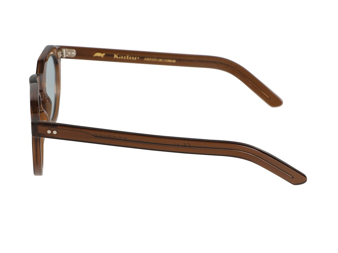 Kador Brown Storiko Round Acetate Sunglasses
