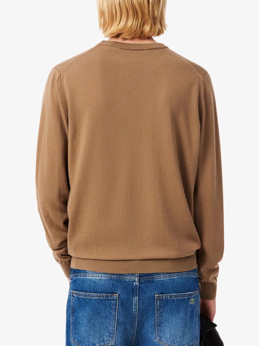 Lacoste Merino Wool Crew Neck Sweater