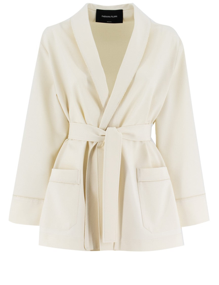 Fabiana Filippi Relaxed Pyjama-Style Jacket With Piping