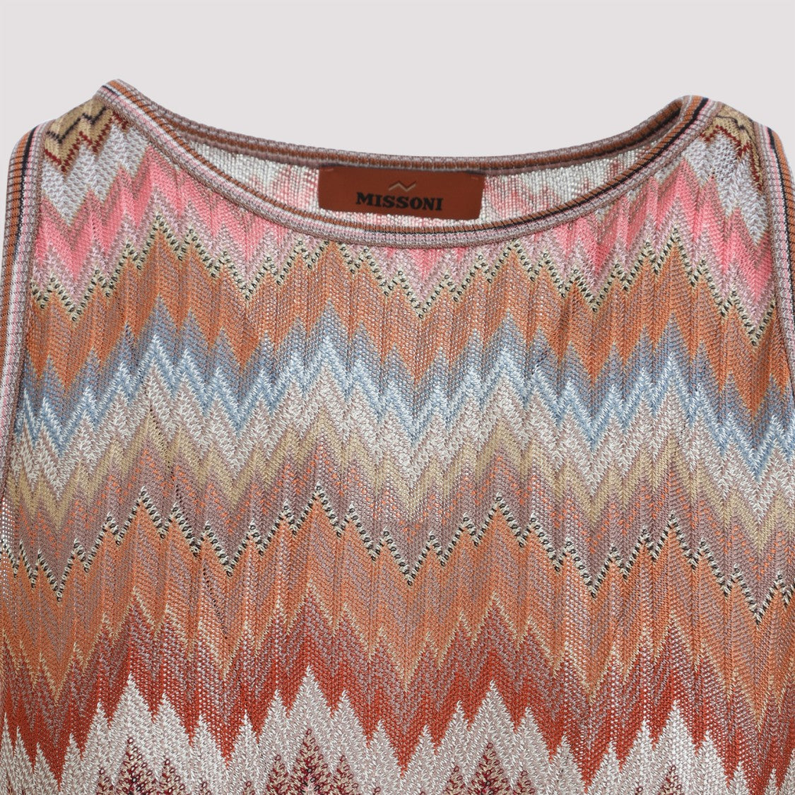 Missoni Zigzag Pattern Viscose Sleeveless Top