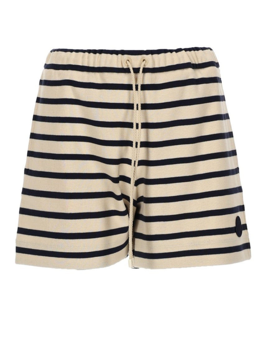 Moncler Horizontal Stripe Cotton Shorts