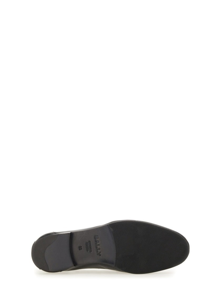 Bally Moccasin "Plume" With Delicate Bow Lace Detail