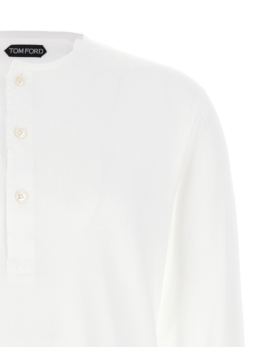 Tom Ford Ribbed Cotton T-Shirt