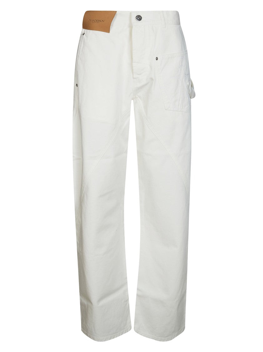 J. W. Anderson High-Waisted Utility Wide-Leg Workwear Jeans