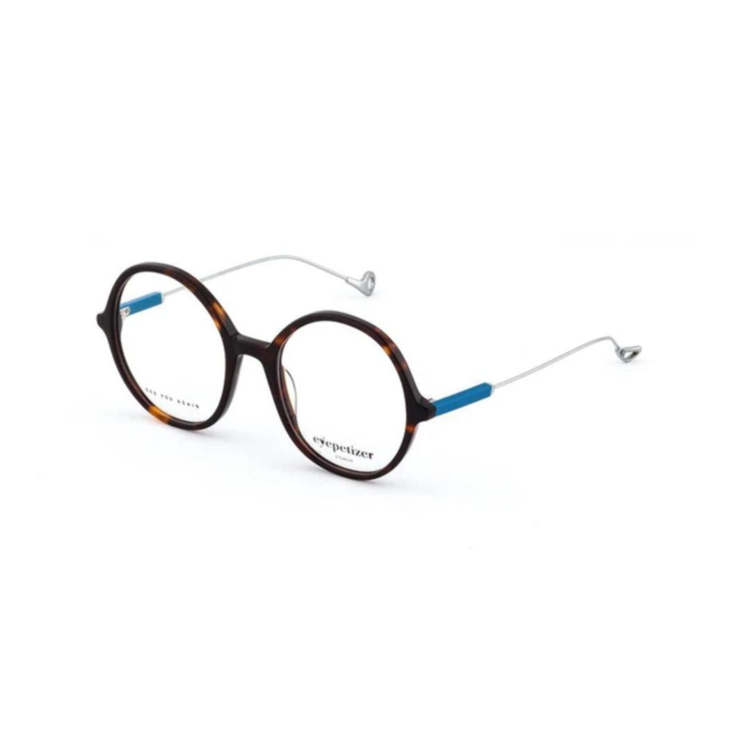Eyepetizer Soleil Round Tortoiseshell Sunglasses With Metallic Accents