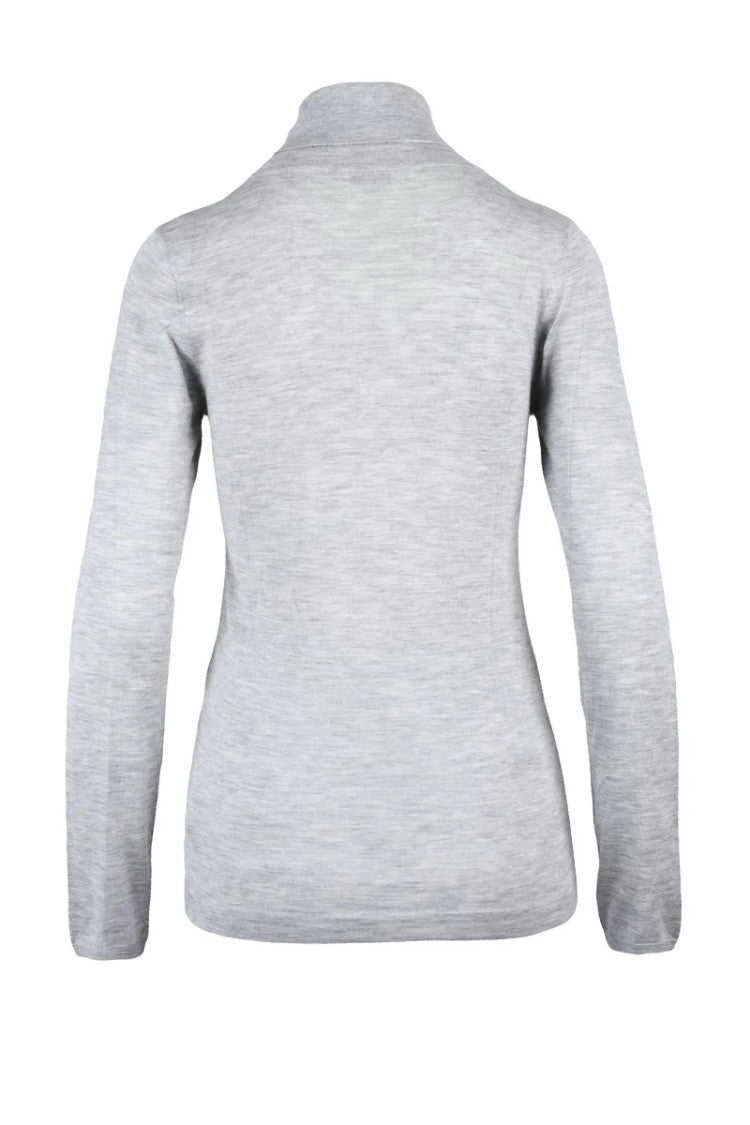 Brunello Cucinelli Cashmere Silk Turtleneck - Grey