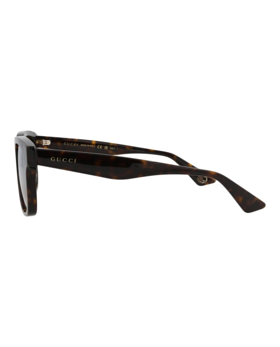 Gucci Square-Frame Tortoiseshell Sunglasses In Recycled Acetate