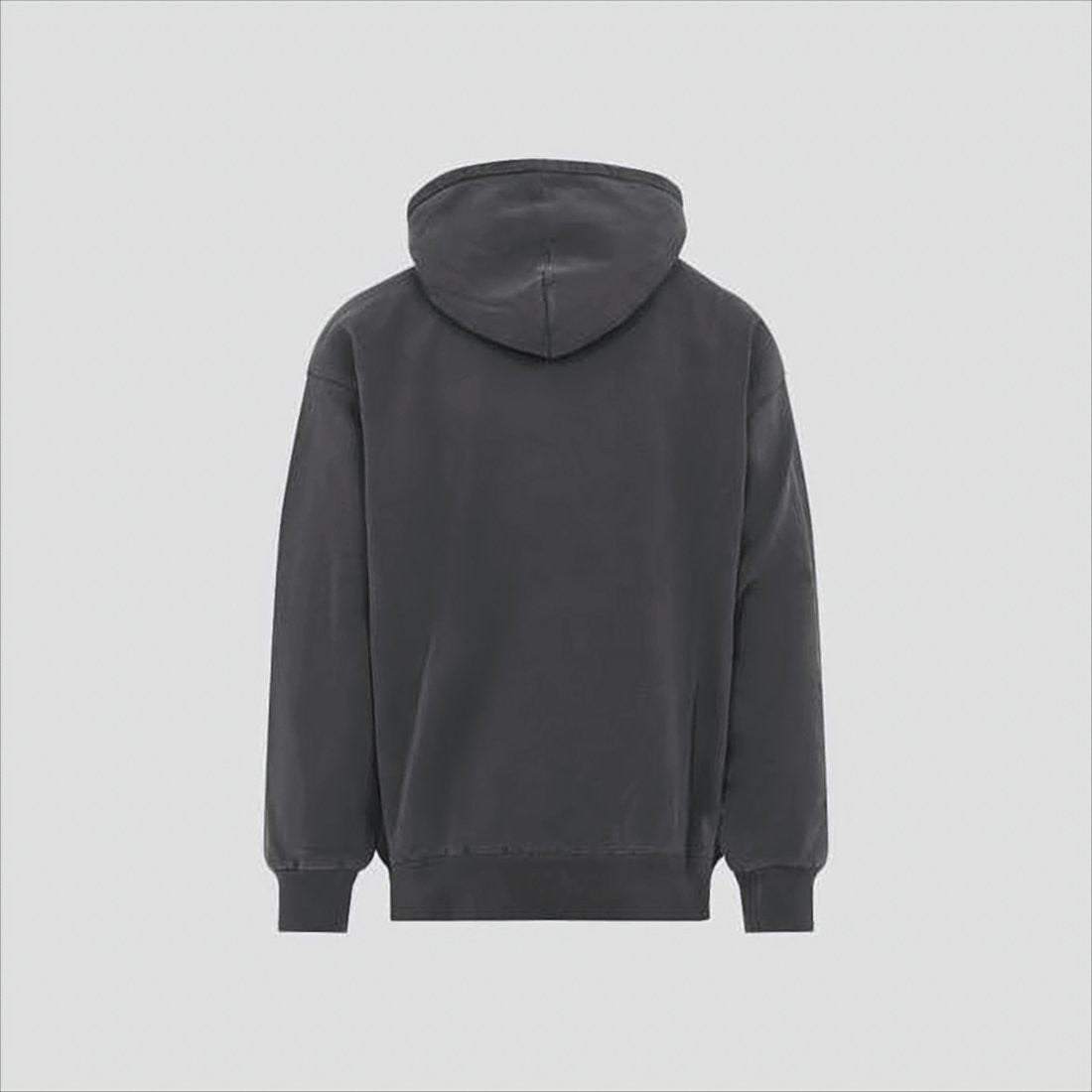 Carhartt Wip Relaxed Fit Grey Cotton Hoodie With Drawstring