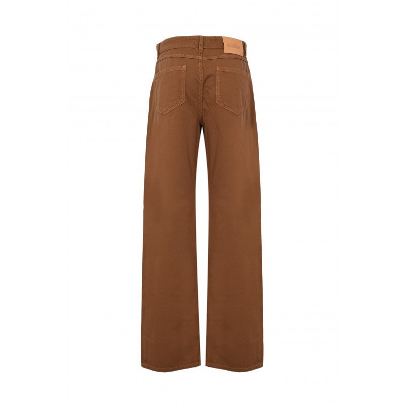 Max Mara High-Waisted Wide-Leg Pants With Classic Five-Pocket Design