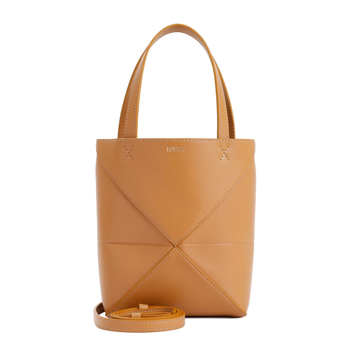 Loewe Warm Desert Calf Leather Puzzle Fold Tote Mini