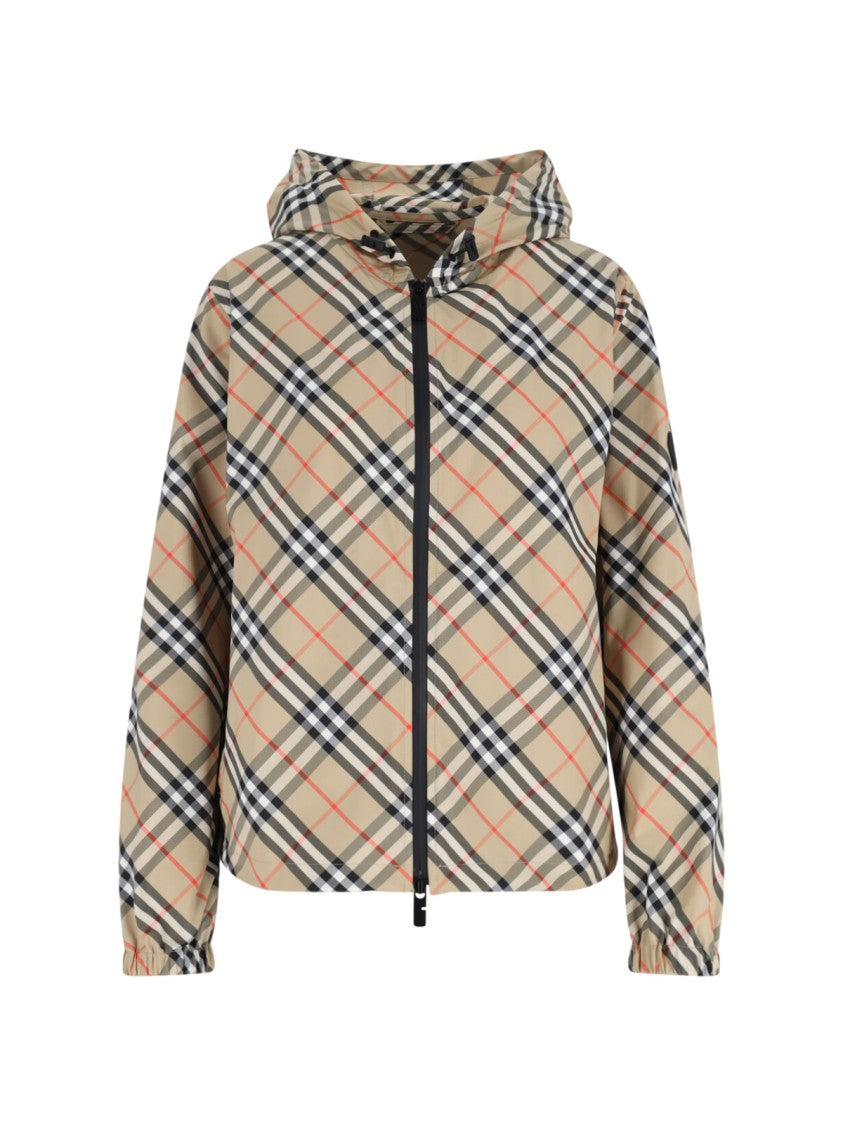 Burberry Check Waterproof Jacket – Beige