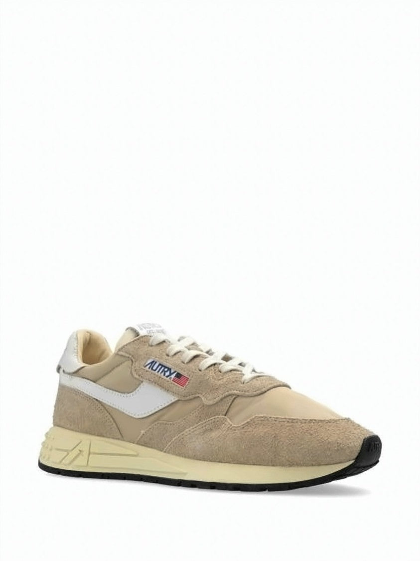 Autry Low-Top Suede And Nylon Sneakers With Textured Rubber Sole
