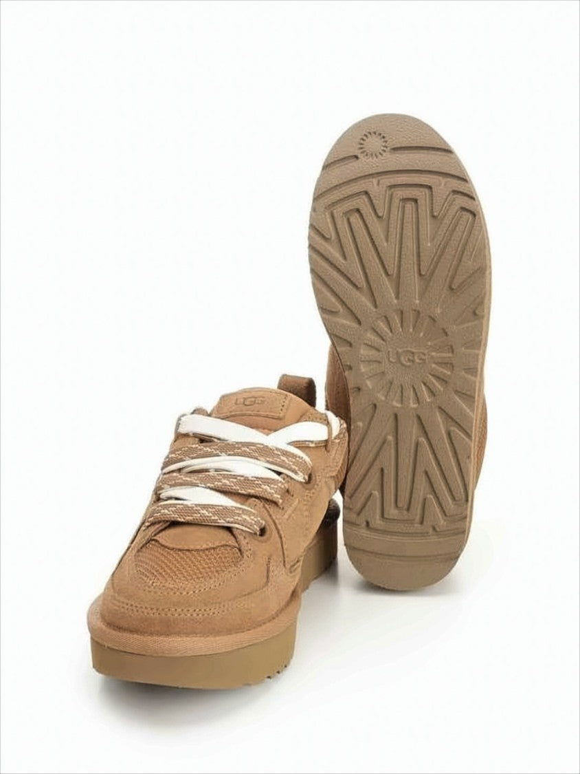 Ugg Suede And Mesh Low-Top Sneakers