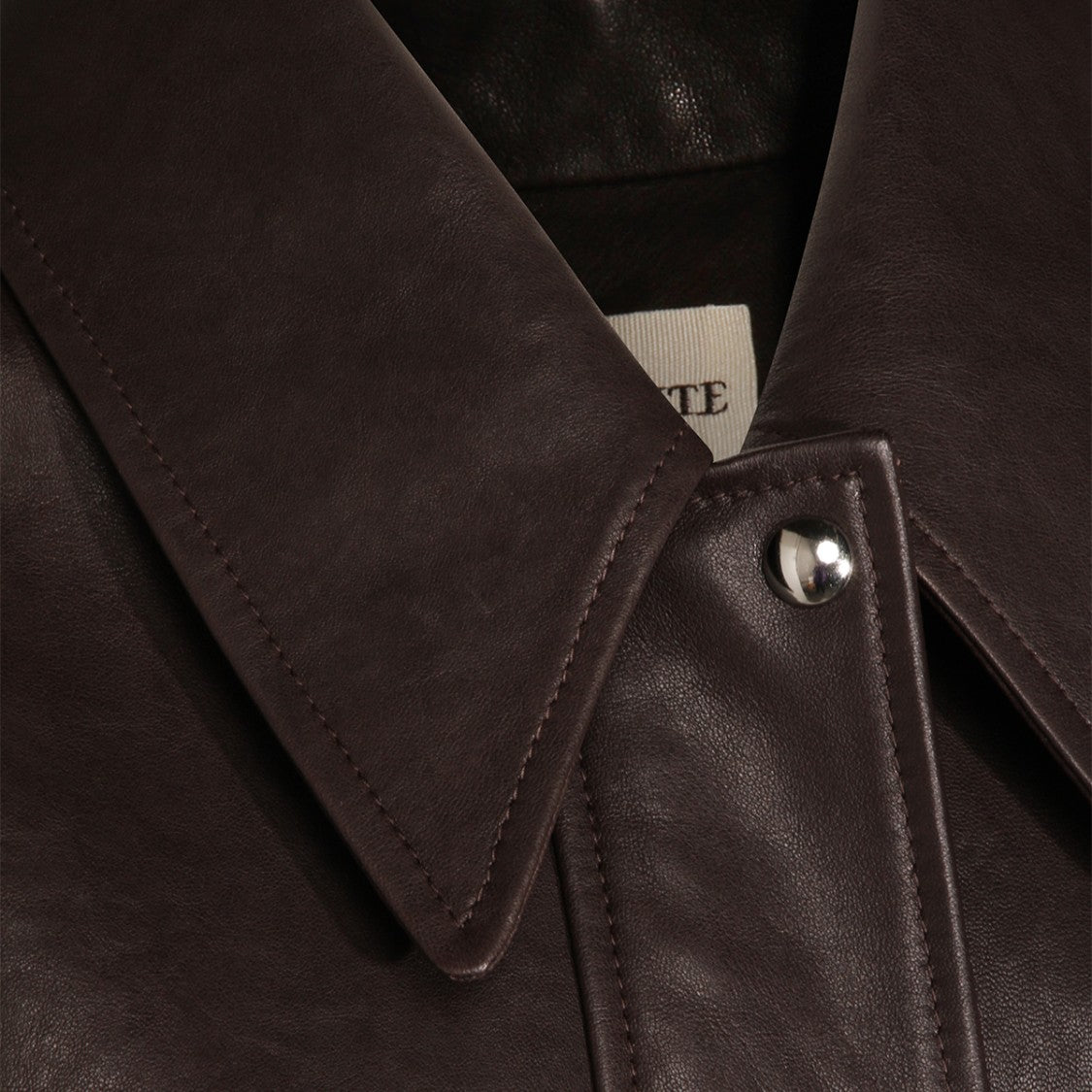 Khaite Leather Bomber Jacket
