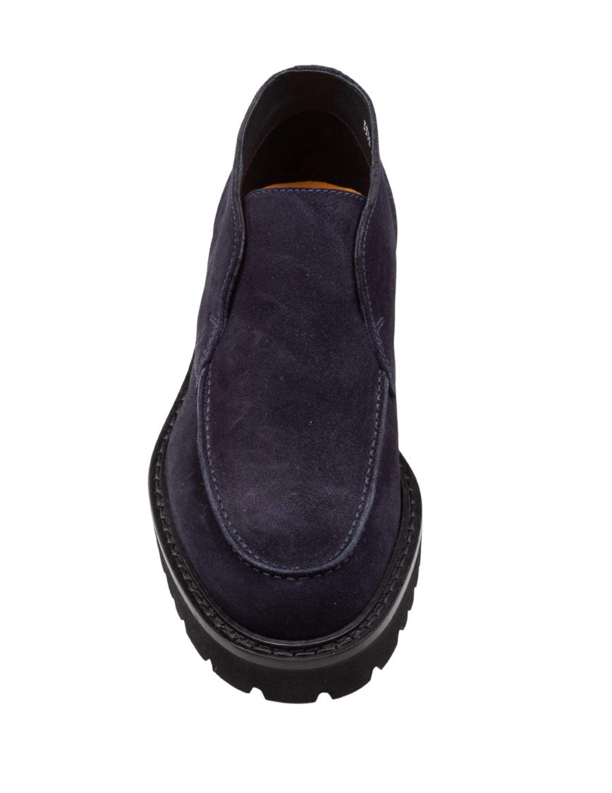 Doucal's Adler Chukka Ankle Boot In Blue Suede