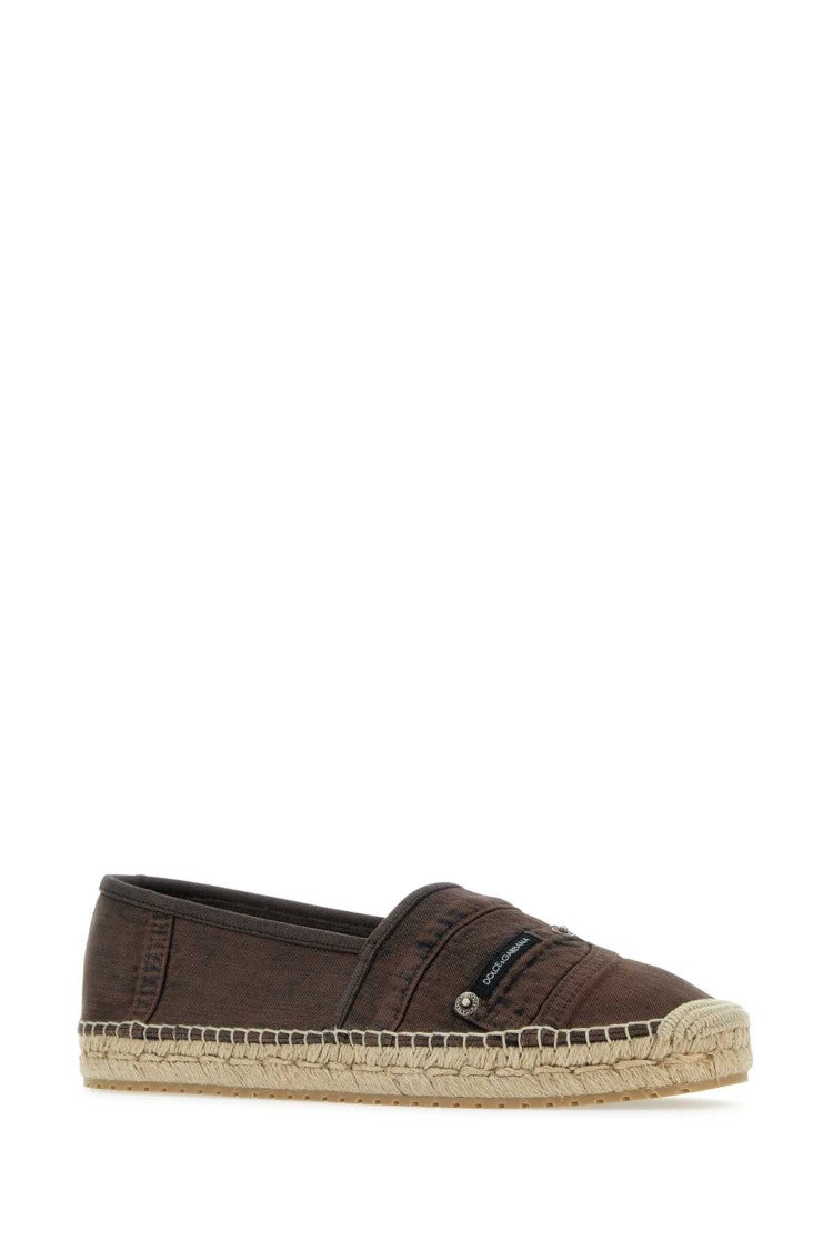 Dolce & Gabbana Brown Denim Espadrilles