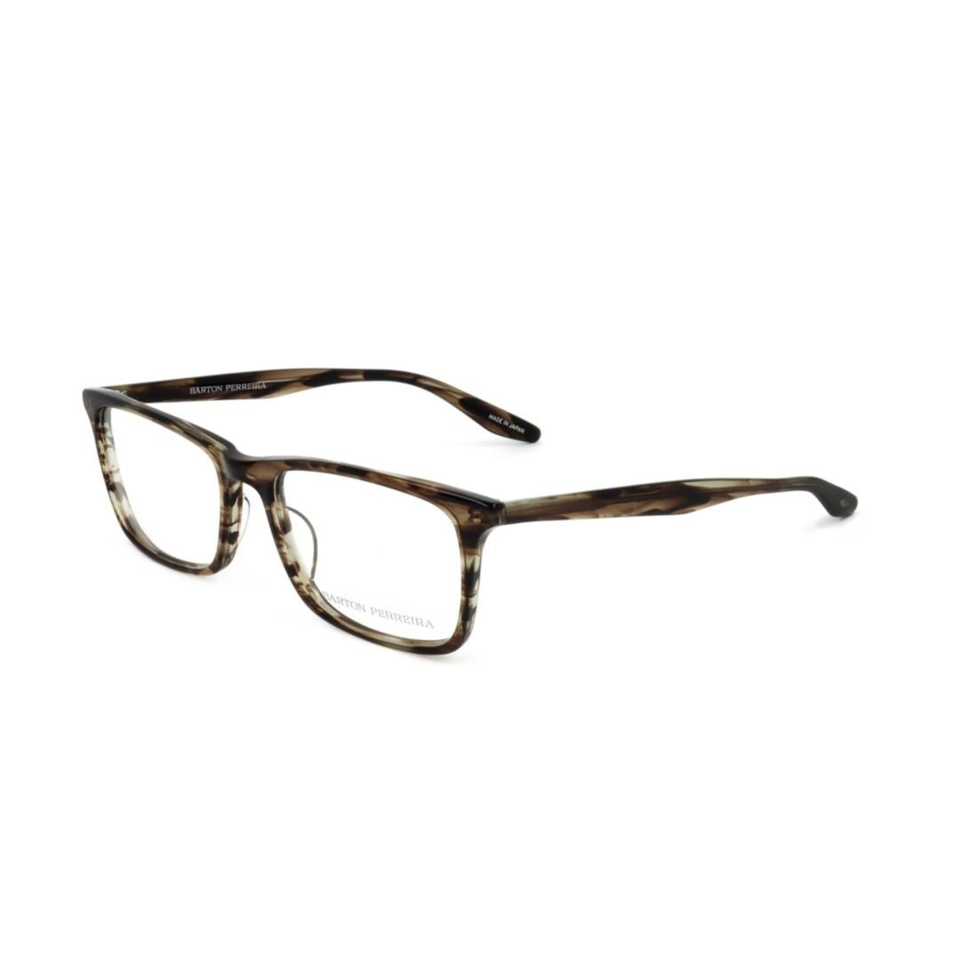 Barton Perreira Bp5041 542Ej Rectangular Tortoiseshell Eyeglasses With Curved Temples