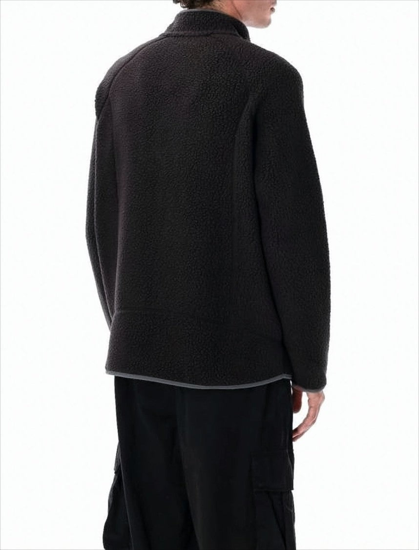 Patagonia Textured Fleece Jacket With High Collar