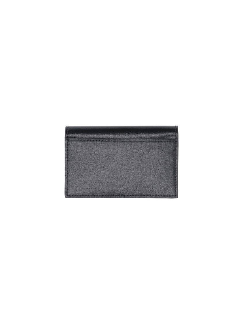 Diesel Black Leather Diesel Oval-D Wallet