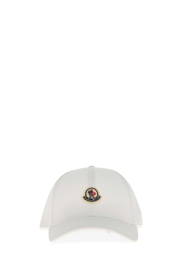 Moncler White Cotton Baseball Cap