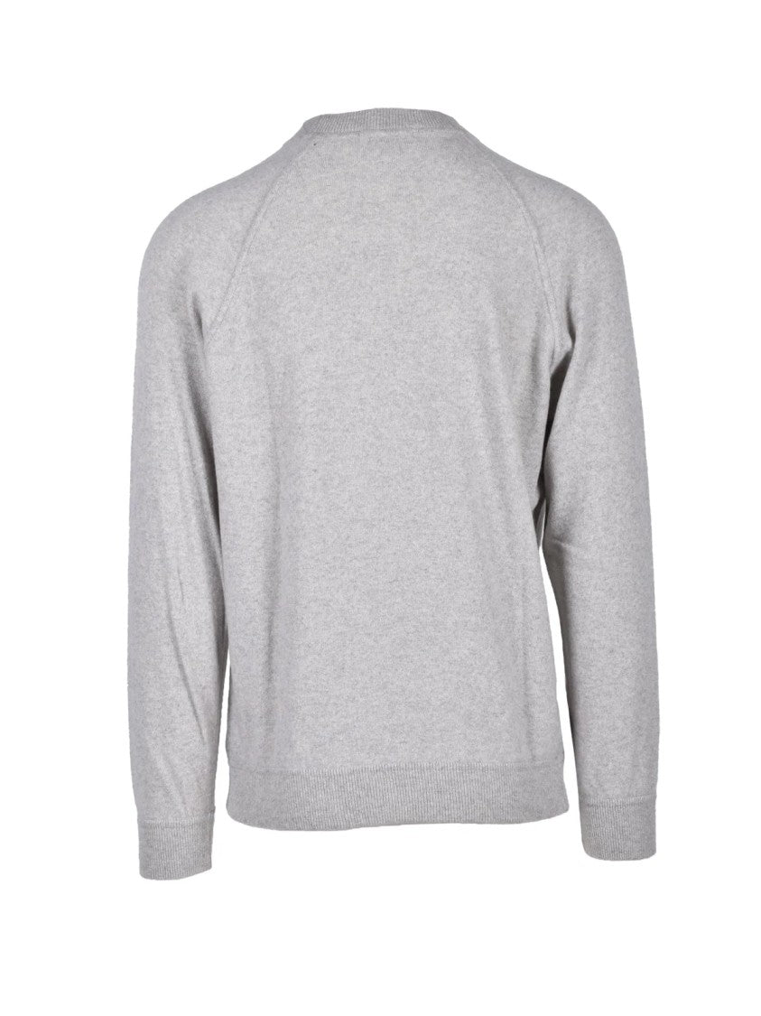 Refabrics Cashmere Sweater With Classic Crew Neckline And Raglan Sleeves