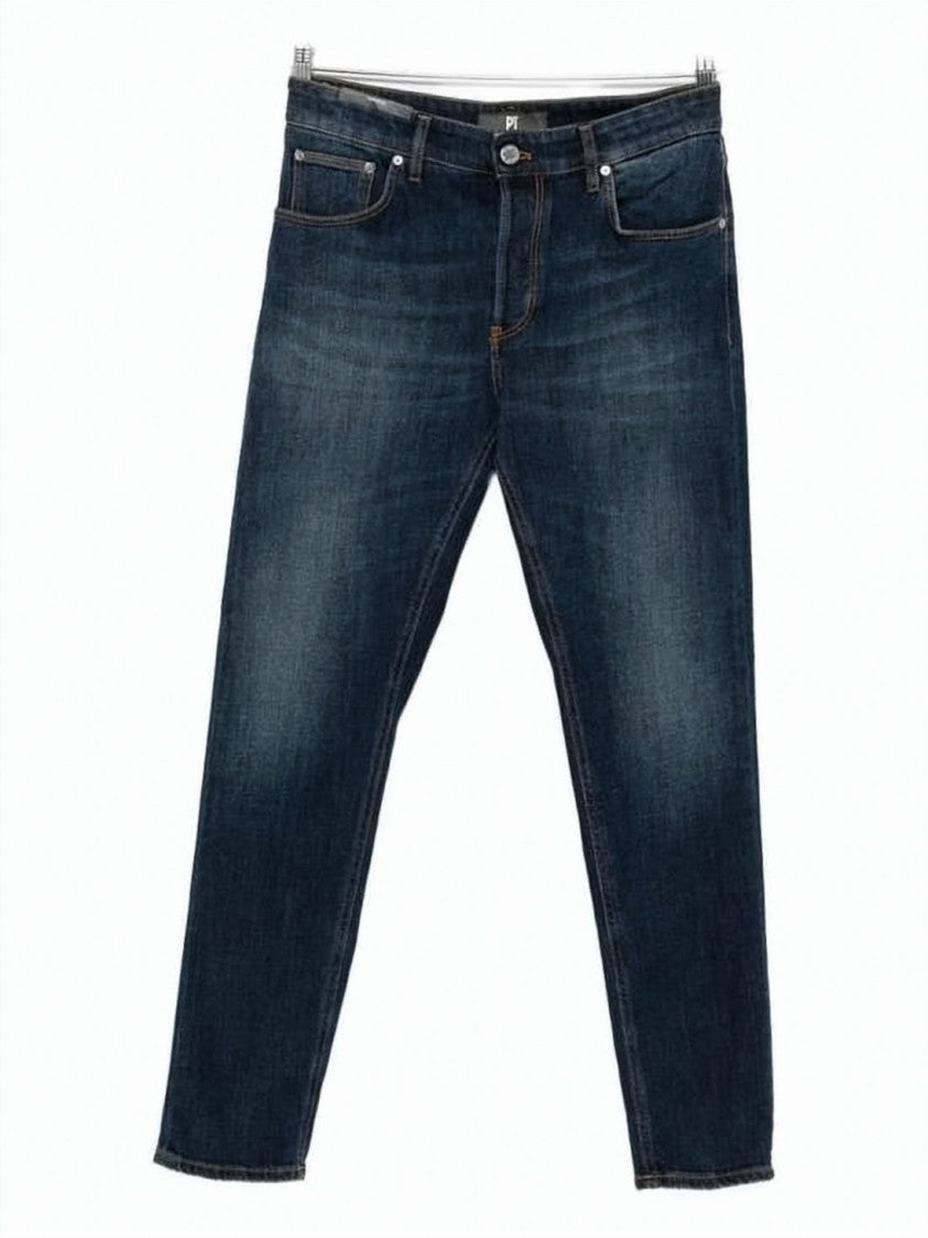 Pt Torino Classic Five-Pocket Denim Pants With Tapered Leg