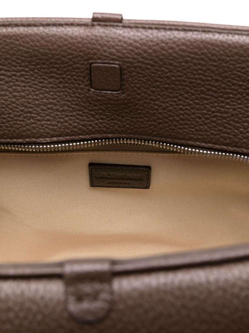 Jacquemus Textured Knot Detail Silk And Nylon Bag