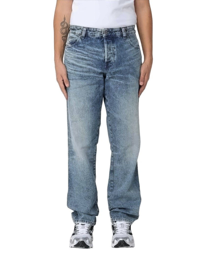 Diesel Relaxed Fit Blue Denim Pants