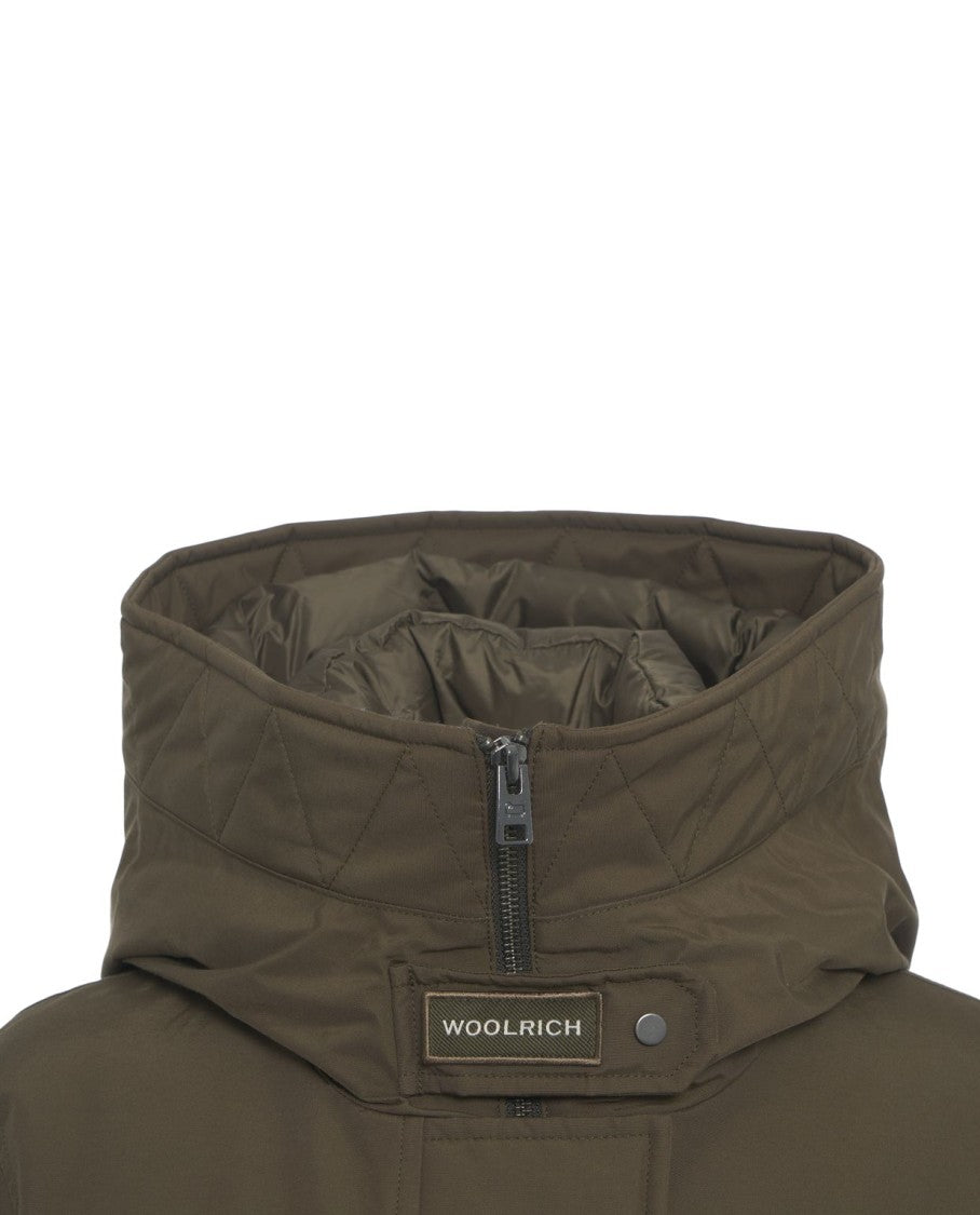 Woolrich 3-In-1 Olive Green Parka With Removable Insulation