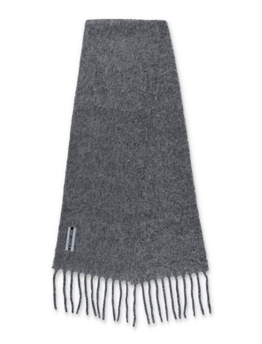 Our Legacy Textured Wool And Alpaca Blend Scarf